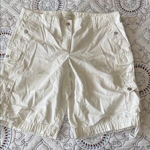 LOFT Cream Cargo Shorts for Women